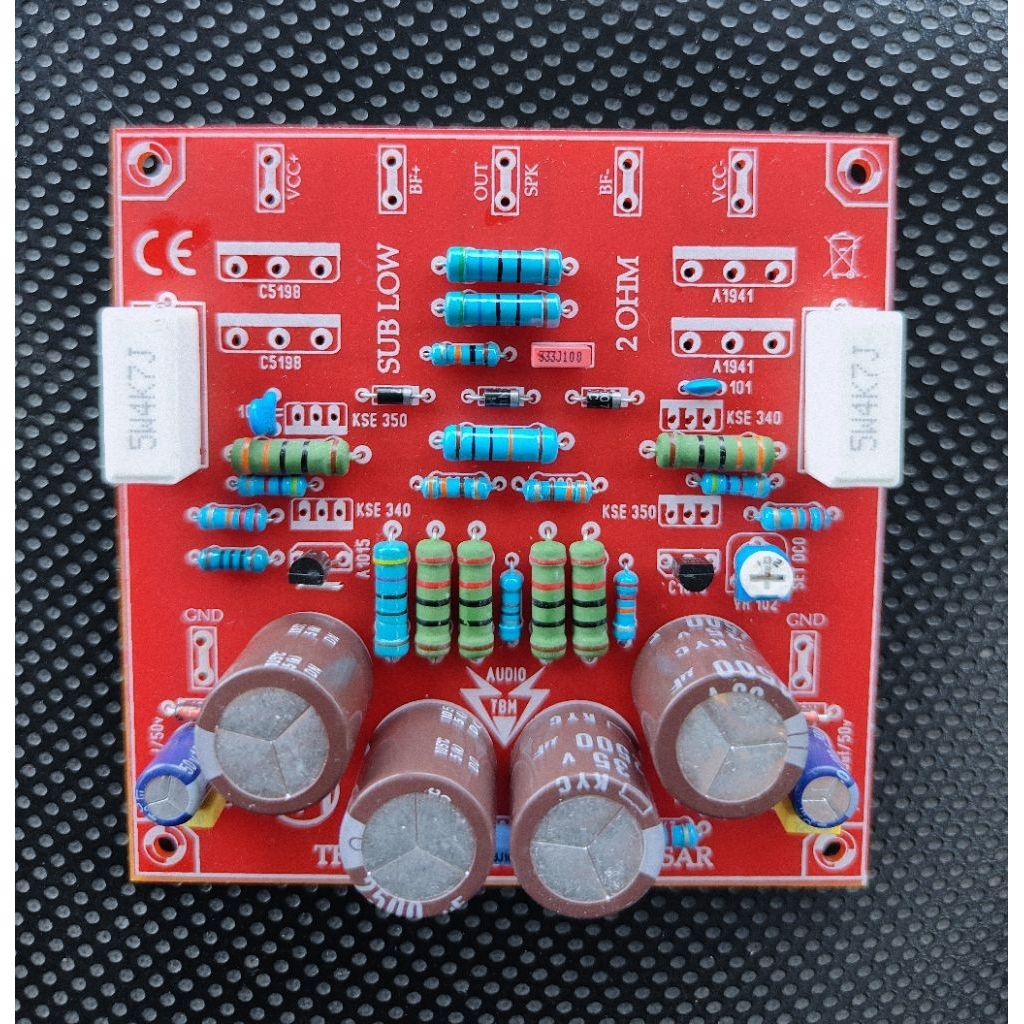 Pcb Ples Komponen Tanpa Tr Driver Tbm 2 ohm SubLow Lowsub horeg glerr