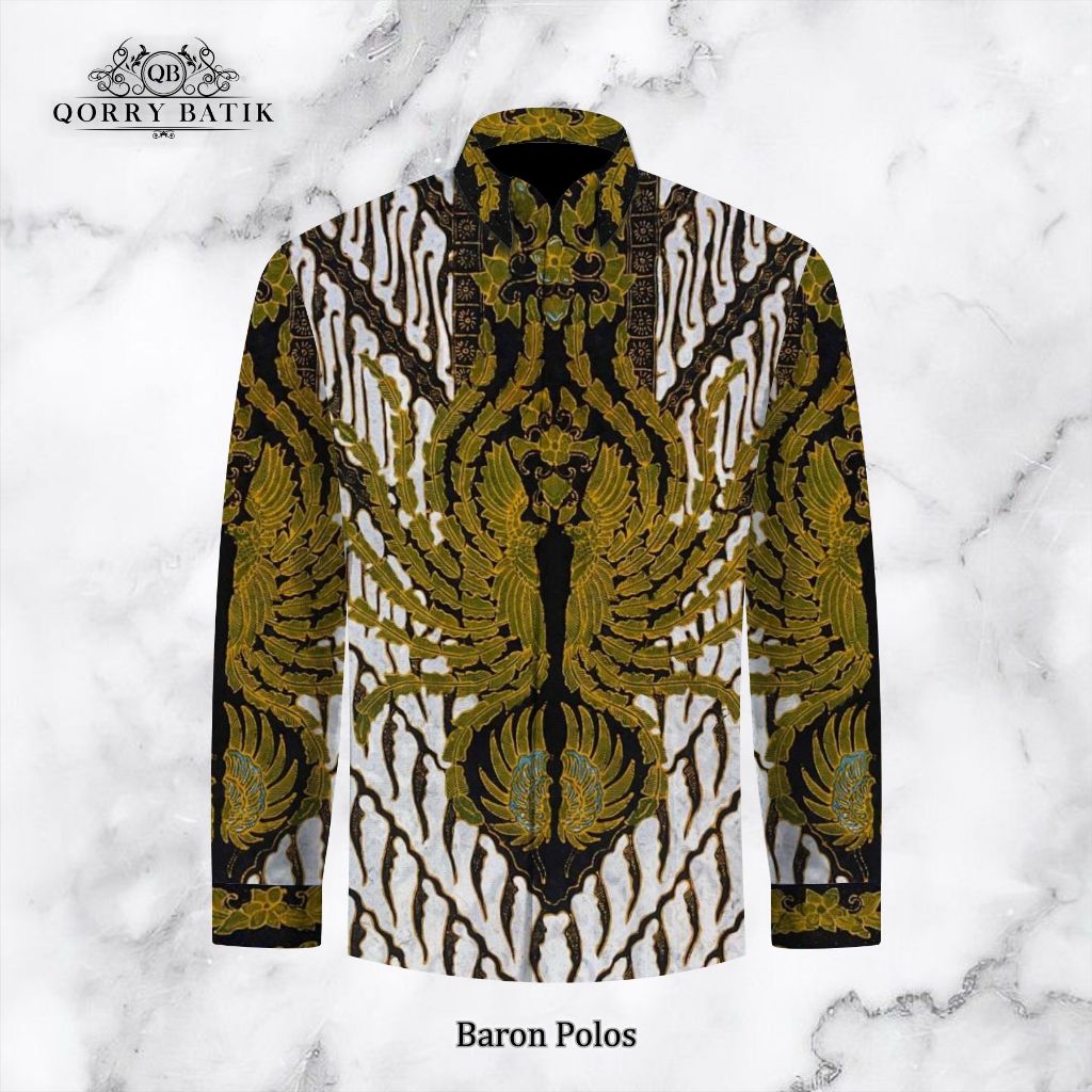 KAIN KEMEJA BATIK TULIS KATUN POLOS motif SAWUNGGALINGPARANG warna BIRU PUTIH KBPFBrnPls200925(1)