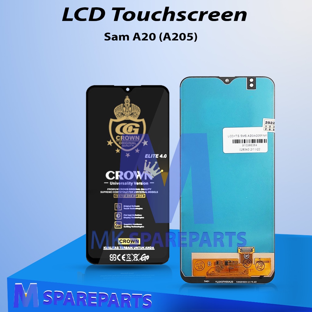 LCD TOUCHSCREEN SAMSUNG A20 (A205) FULLSET COMPLETE ORIGINAL 100%