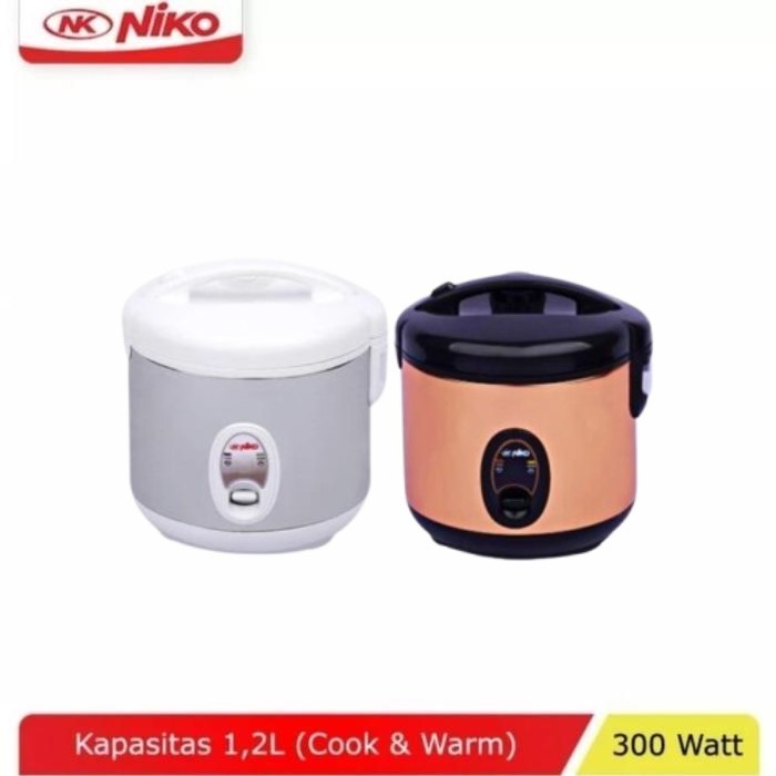 Niko Rice Cooker 3 in 1 NK 12WS / NK 12BG Penanak Nasi 1.2 Liter Murah