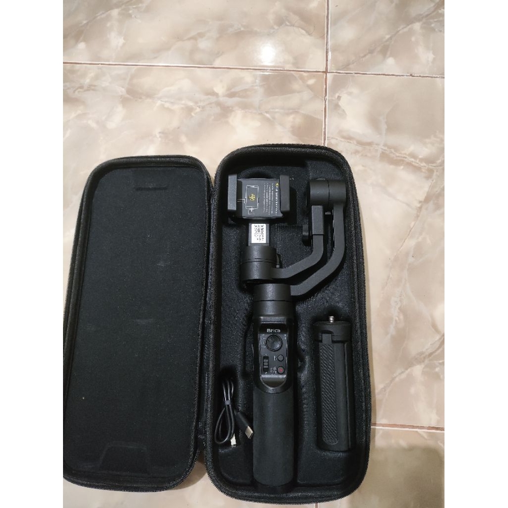 SECOND Brica B-Steady PRO 2024 - 3 Axis Smartphone & Action Cam Gimbal - Hitam
