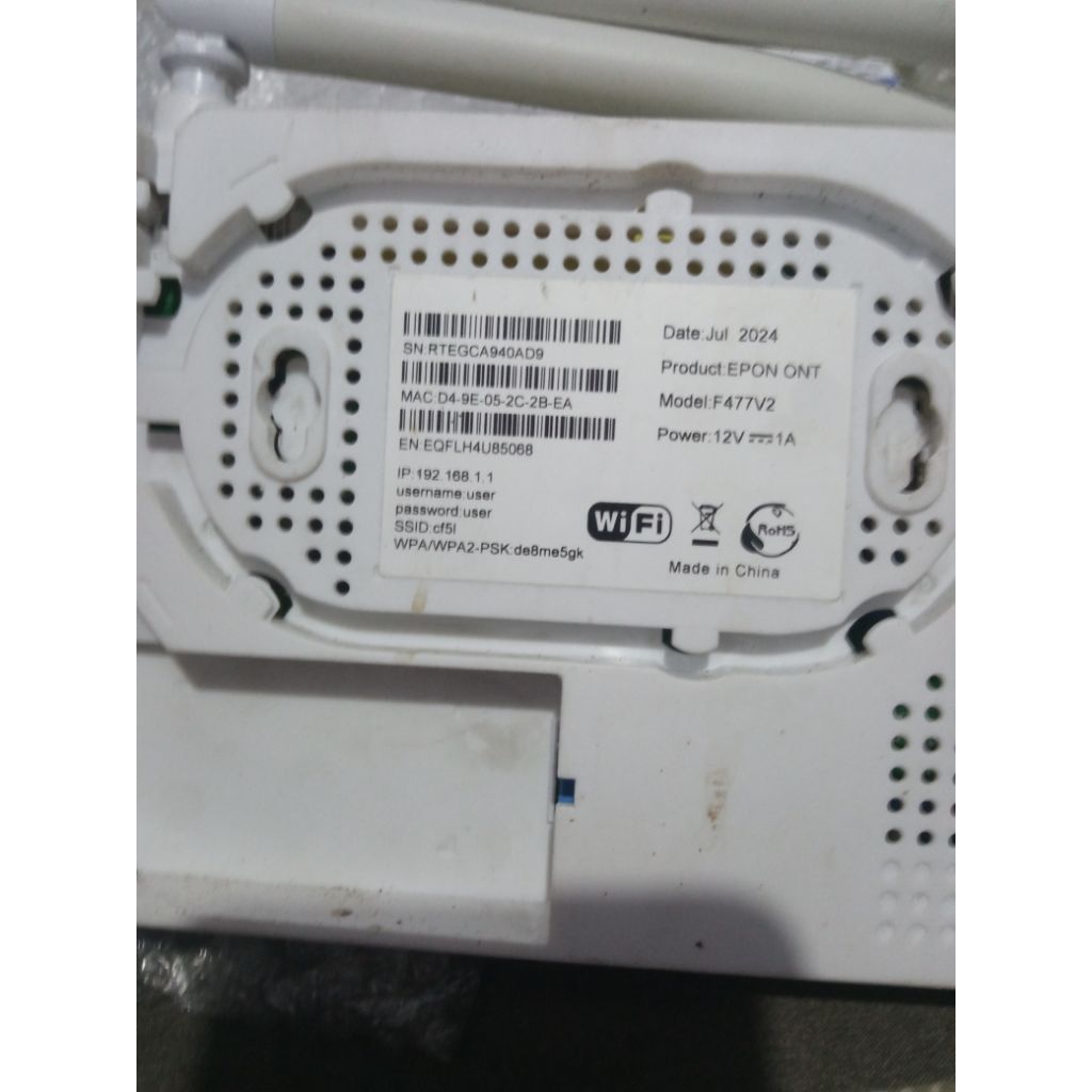 modem EPON f477v2