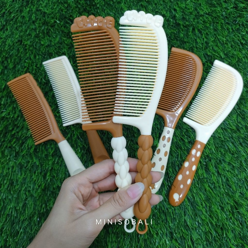 MINISO BALI | Sisir Rambut Gagang Plastik Premium Sisir Rambut Anak Karakter Lucu Sisir Lipat Sisir 
