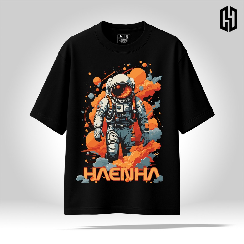 HAENHA Kaos Oversize Heavyweight Astronot Cotton Combed 16S