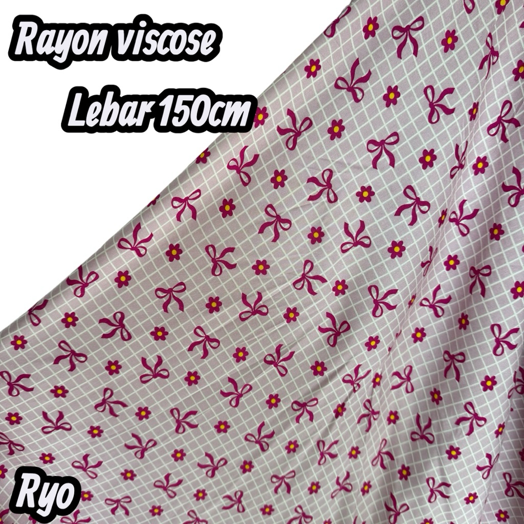 kain katun rayon-bahan rayon viscose-rayon premium-banyak pilihan motif-bahan meteran-rayon meteran