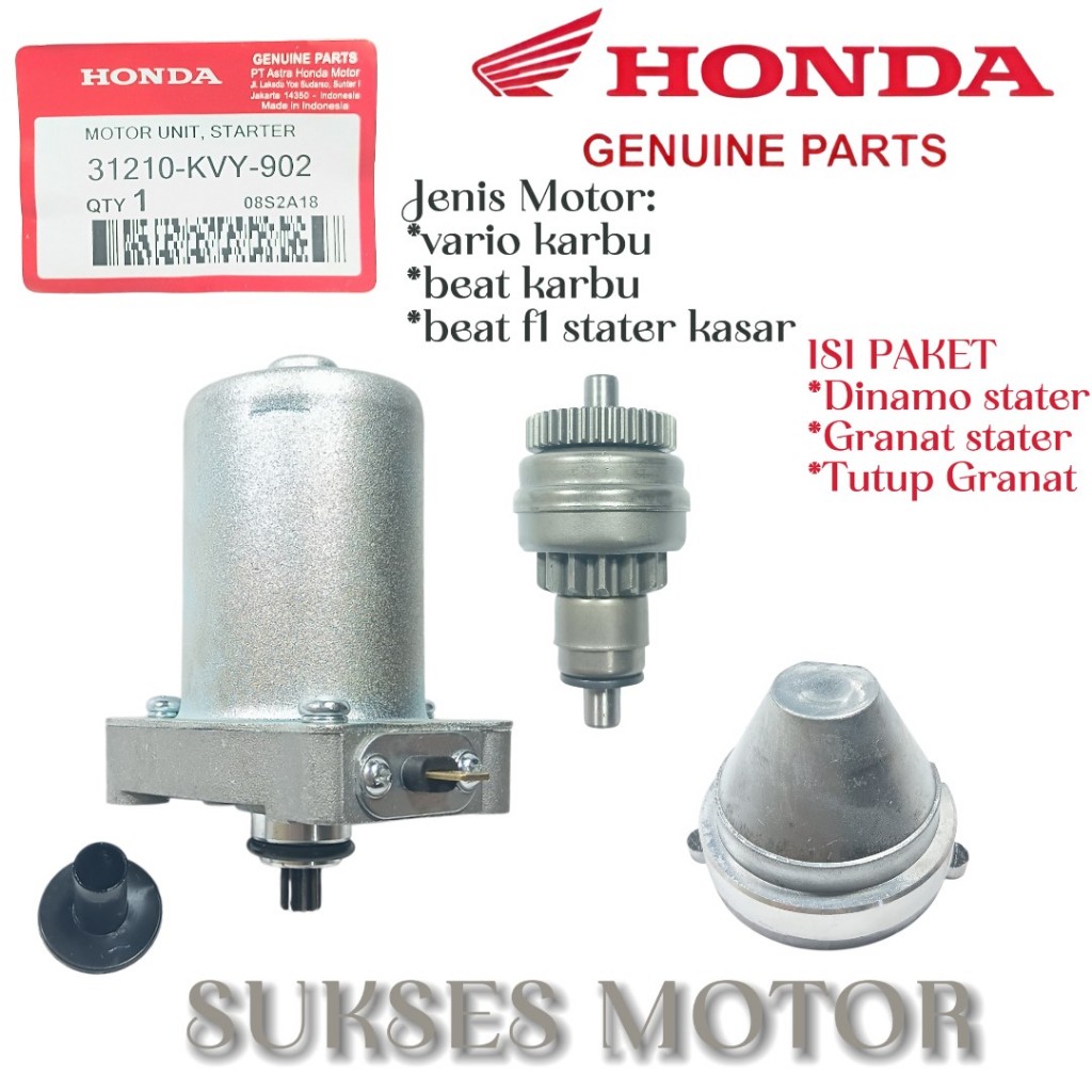 Paket dinamo stater + granat stater + tutup granat honda vario karbu beat karbu beat f1 stater kasar