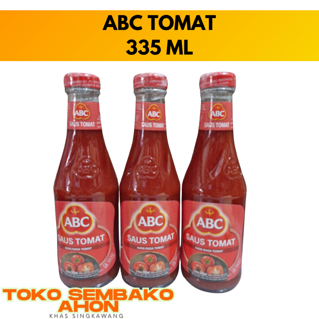 ABC TOMAT 335 ML - SAUS TOMAT ABC | Saus Tomat Botol ABC 335ml | Saus Tomat ABC Original