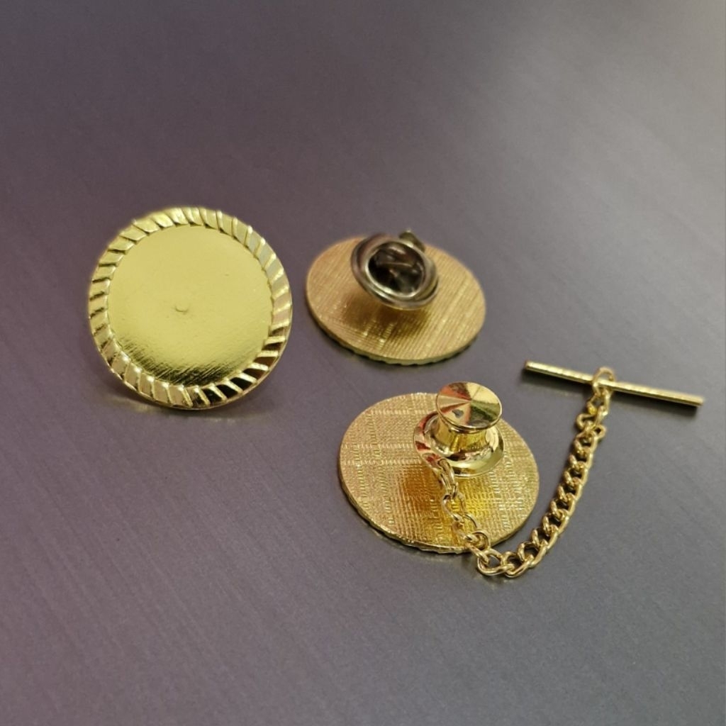 Pin kerah polosan tanpa logo / Pin kuningan model pin kerah