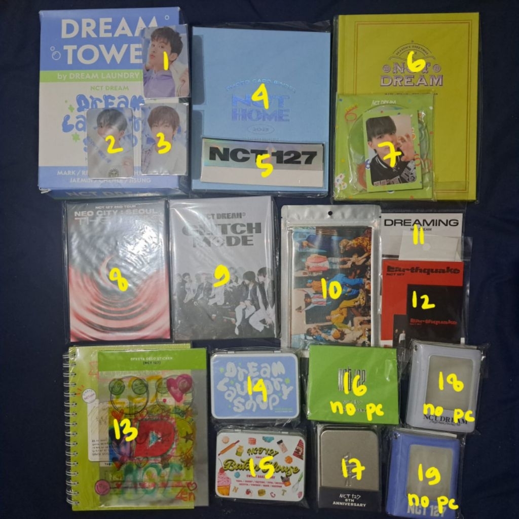 [READY STOCK] CLEARANCE SELL MD NCT 127 DREAM POSTCARD BOOK 4X6 PHOTO SET LAUNDRY TOWEL MARK JENO JI