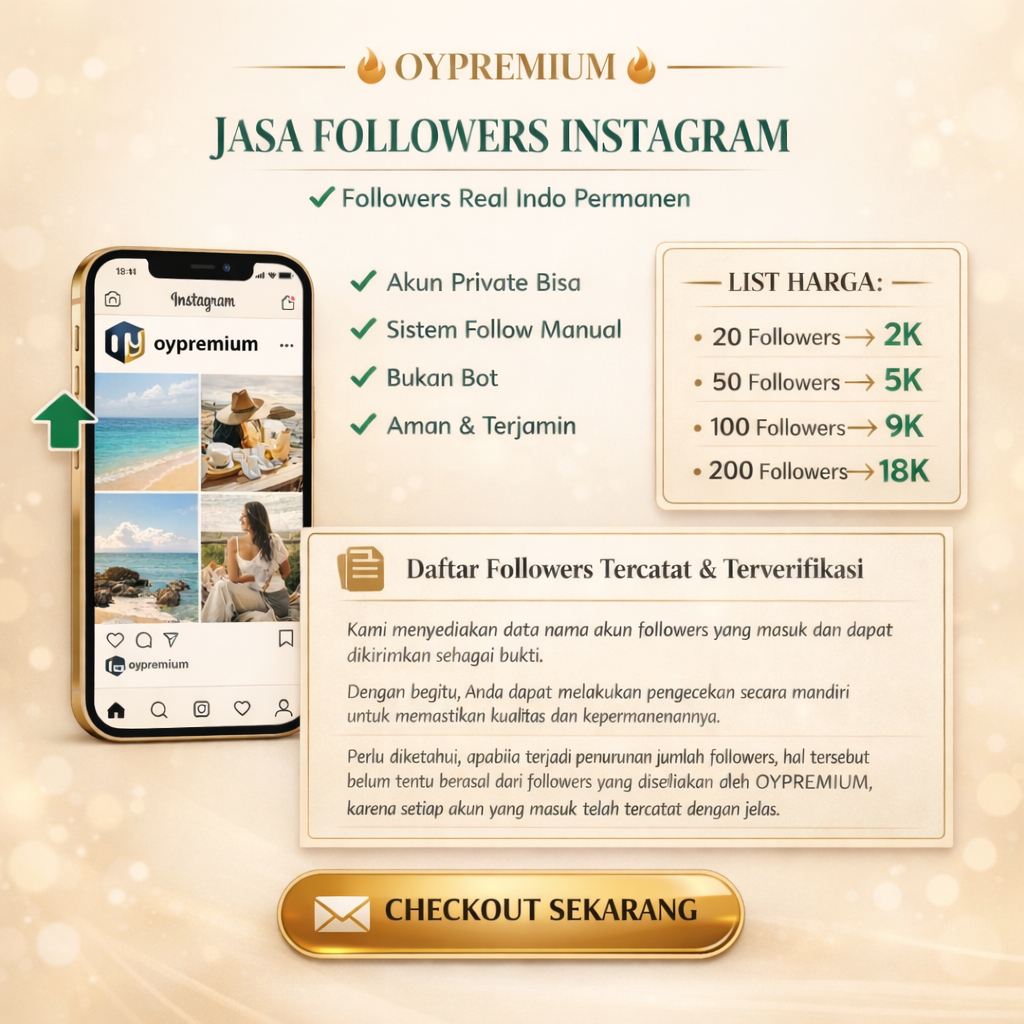 Jasa Followers Instagram Real Indo Permanen | Akun Private Bisa | Bukan Bot | Manual Follow | Ada Da