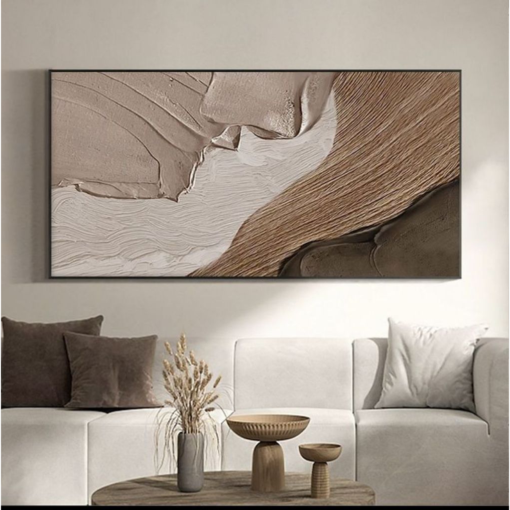 lukisan aestetic hiasan dinding modern minimalis dekorasi ruangan tamu kamar rumah apartemen hotel