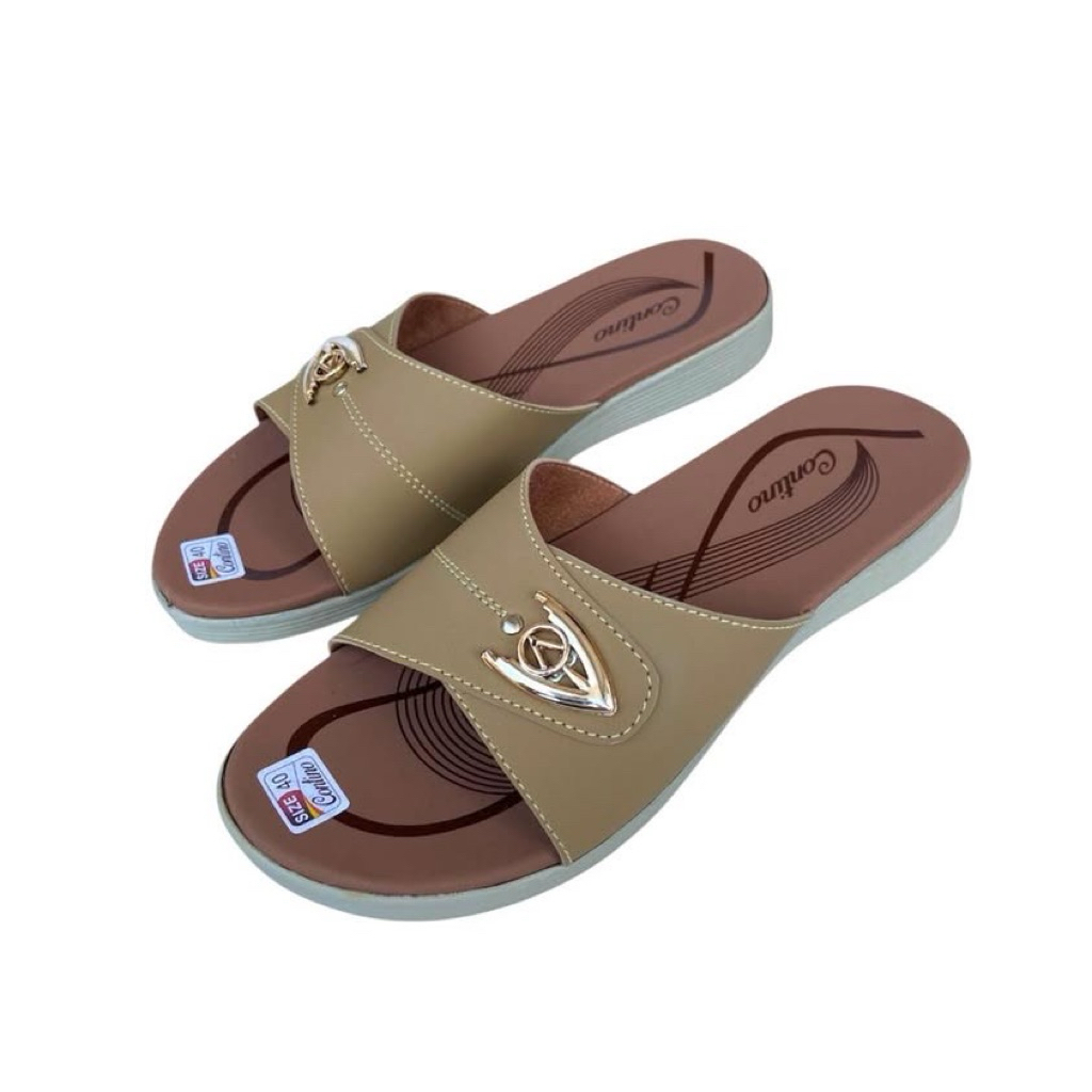 Contino Sandal Selop Wanita - Sandal Kulit Wanita - Sandal Ibu Ibu
