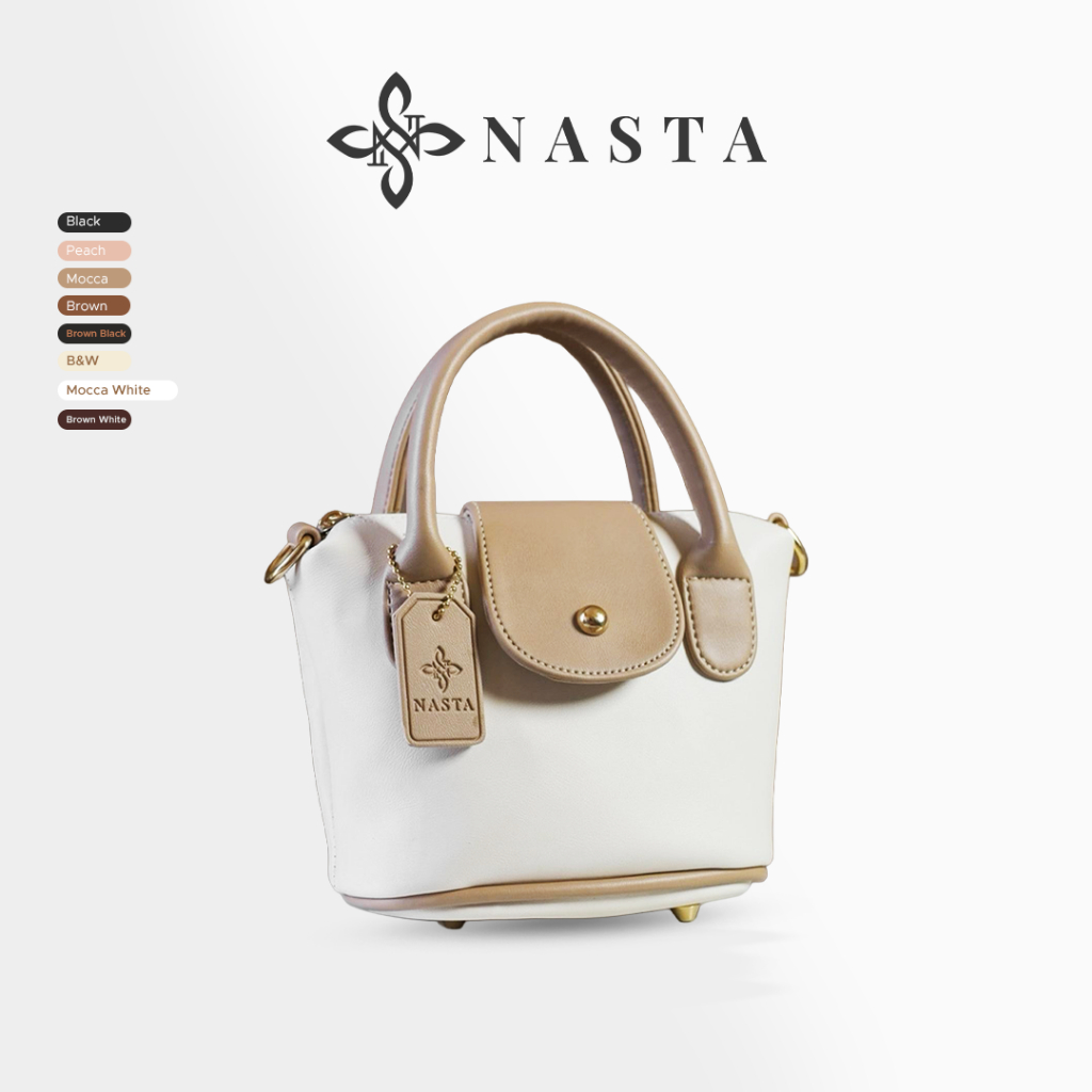 Nasta Bag - Delly - Tas wanita selempang miniatur bahan kulit sintetis tebal untuk wanita