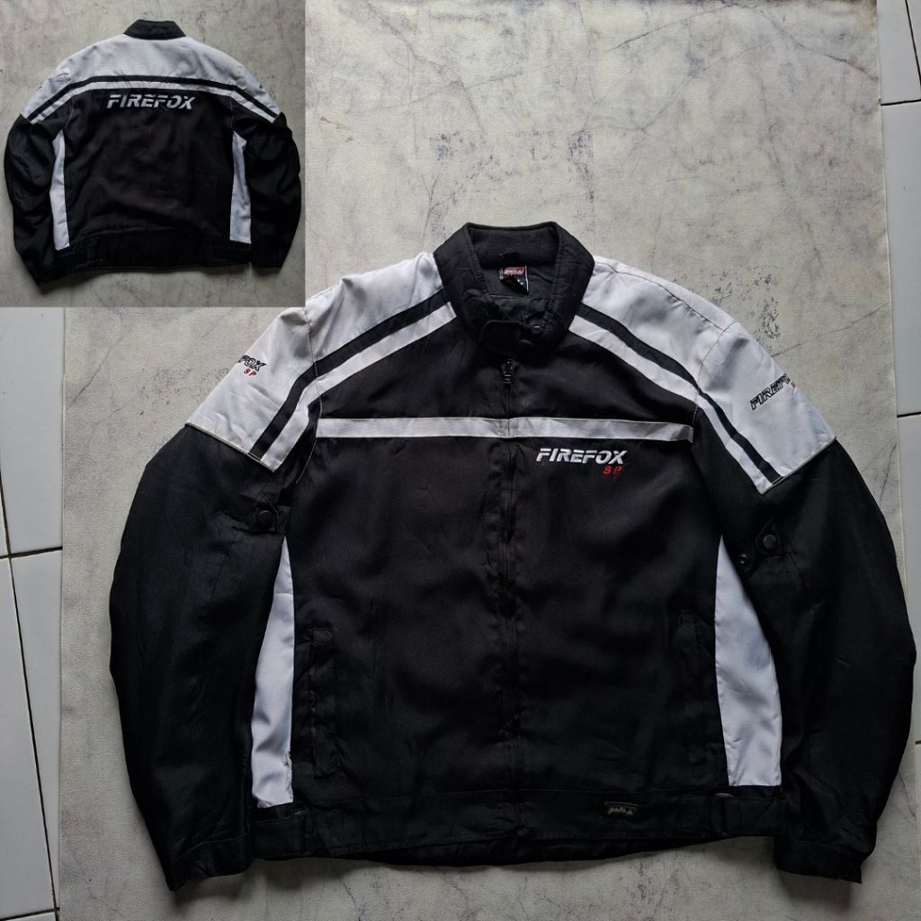 Racing Jaket Vintage by POLO "FIREFOX" (BlackWhite)