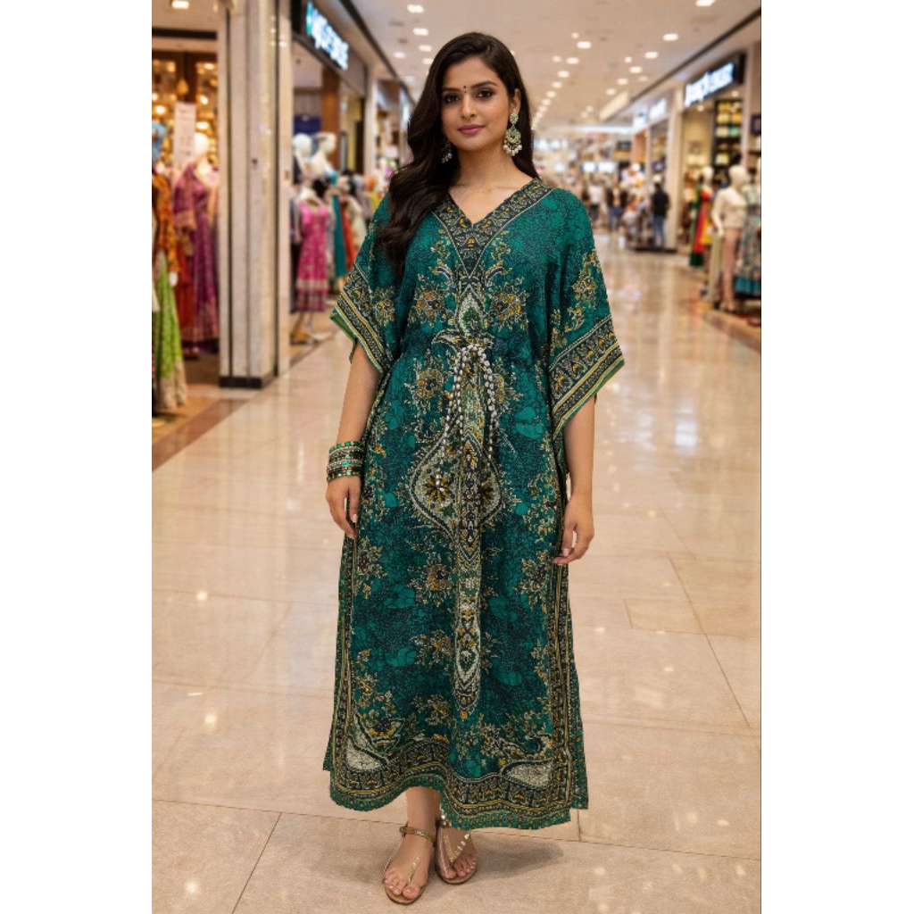 #TjM331 Kaftan Sutera Sutra India Dubai Premium Silk