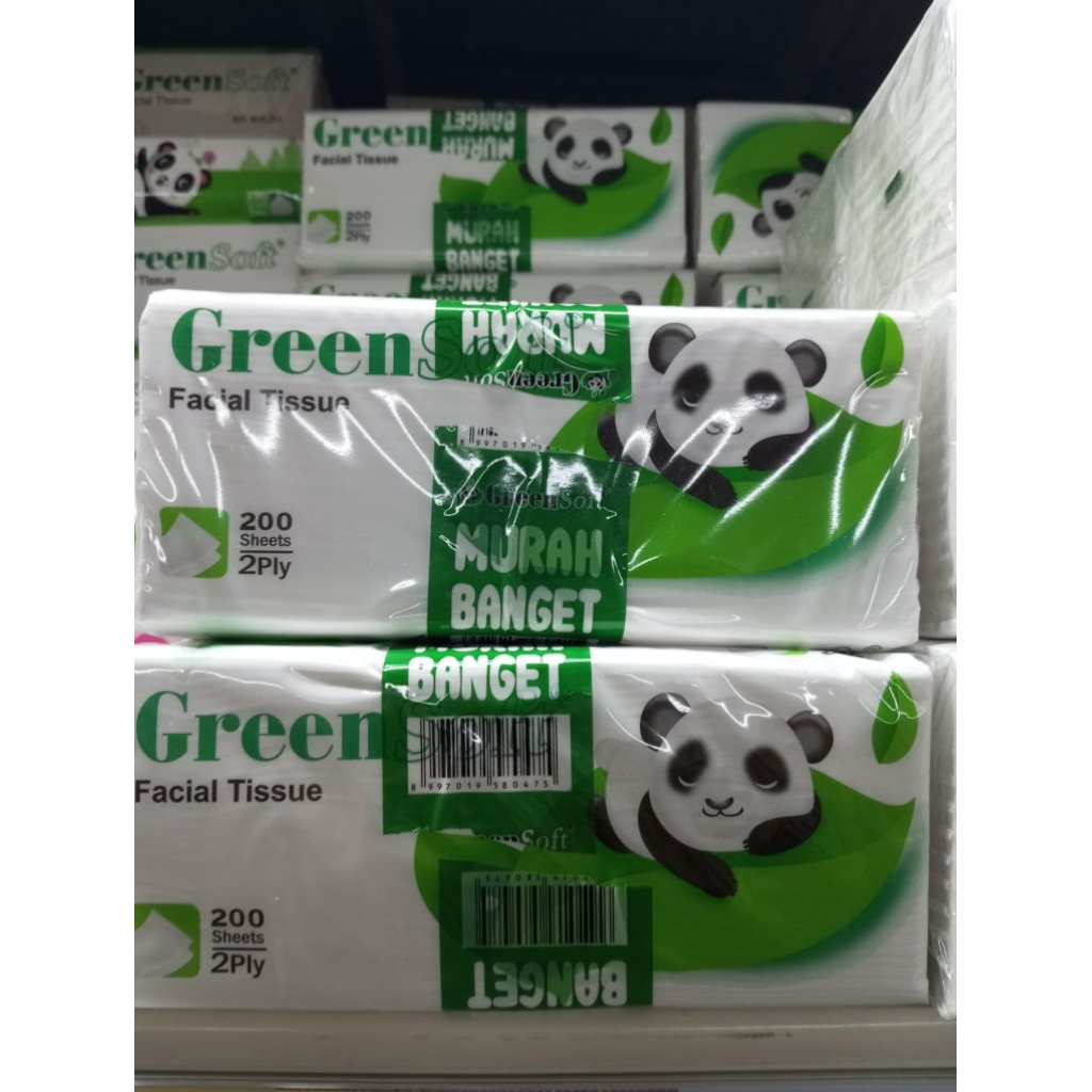 Tisu Green Soft Facial 200 sheet