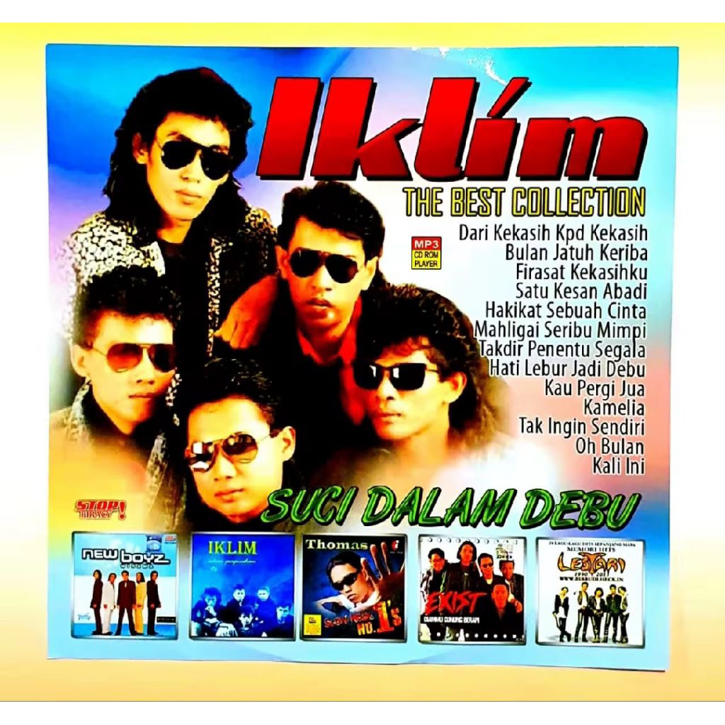KASET MP3 MUSIK AUDIO 150 LAGU POP MALAYSIA ALBUM THOMAS ARYA-IKLIM-UKS-NEW BOYS-LAGU MALAYSIA TERLA