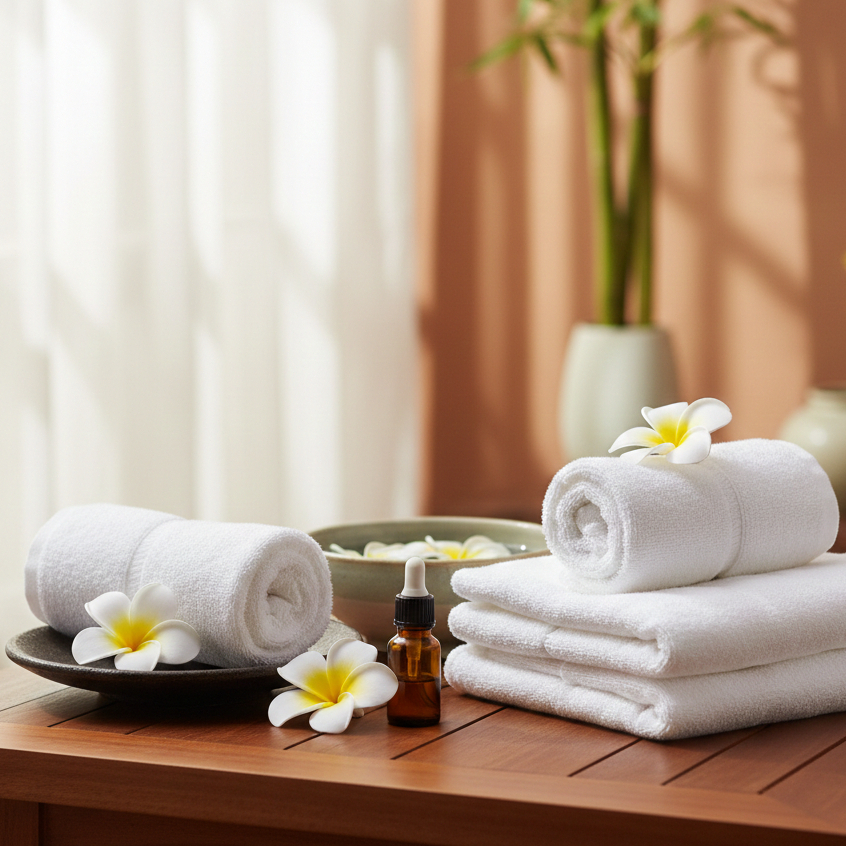 [GROSIR] Handuk Kecil Putih Polos 30x30 Cotton - Handuk Sovenir Murah Handuk Bayi & Salon - KESAMAWA