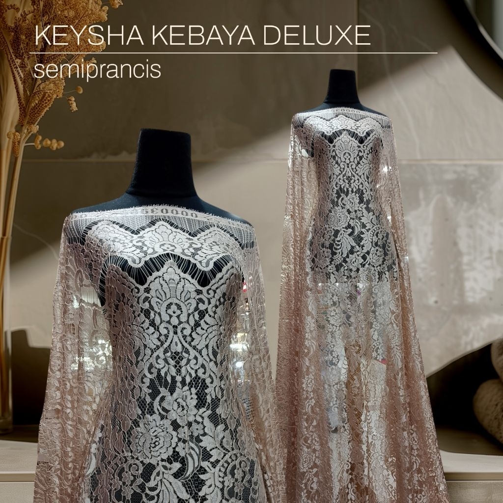 KAIN KEBAYA BROKAT SEMIPRANCIS GLOSSY/SHINING BAHAN LEMBUT