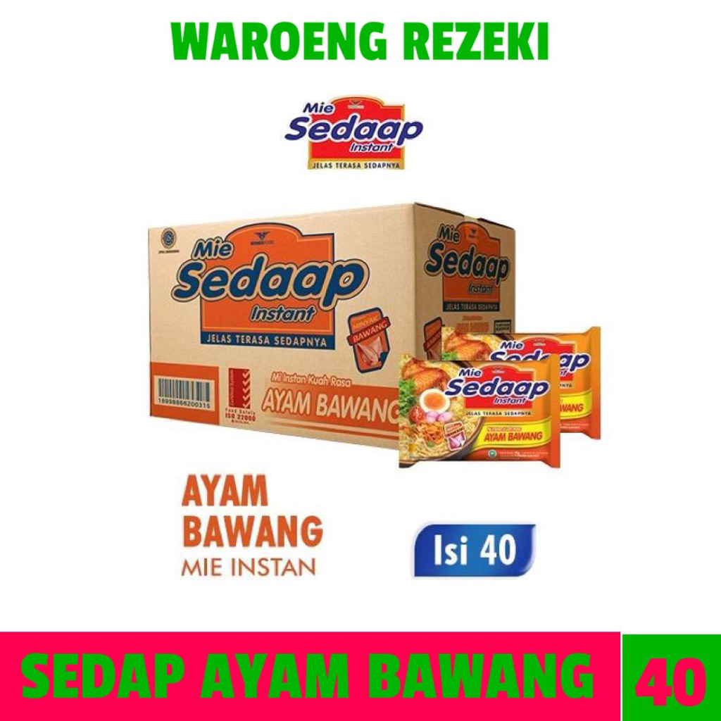 MIE SEDAP AYAM BAWANG 1 DUS (40)