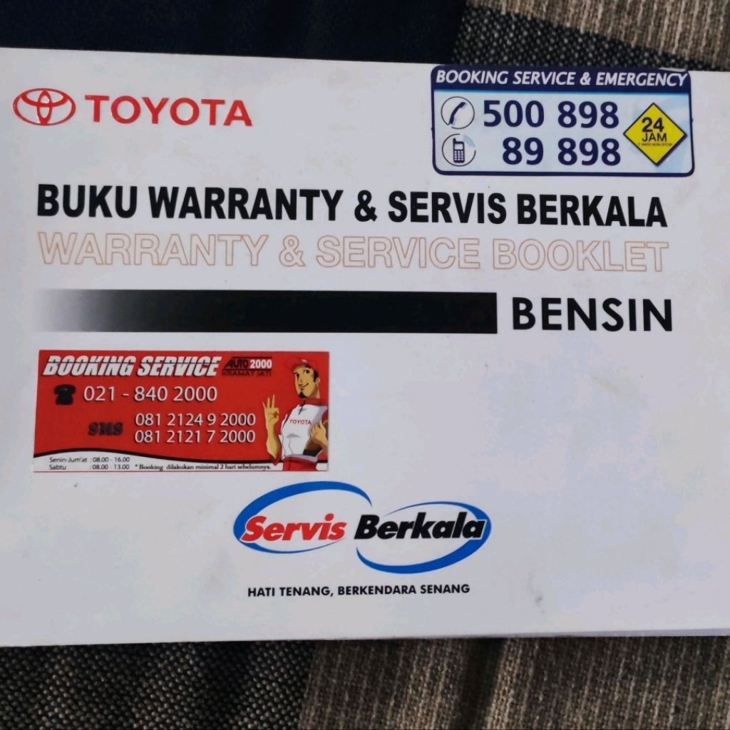 Manual Book & Buku Service Toyota Avanza 2011-2015