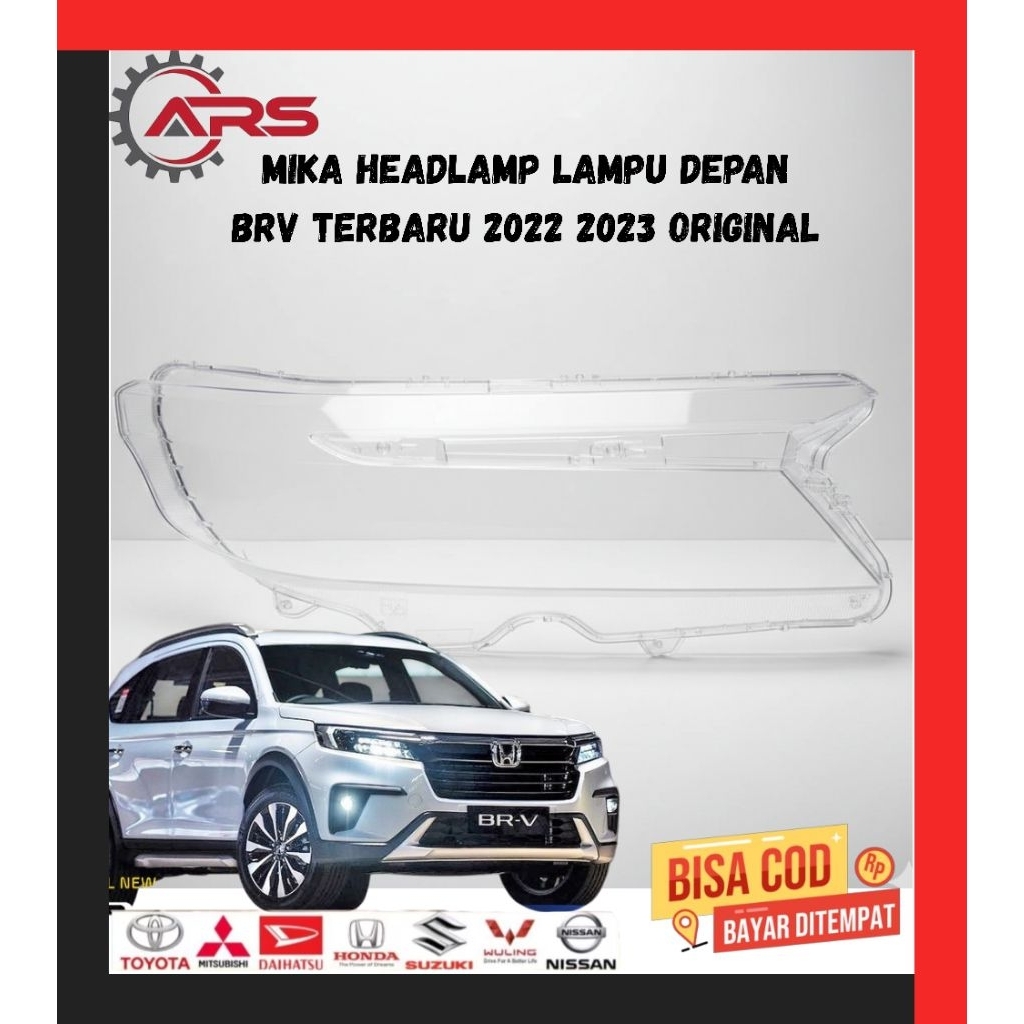 Mika lampu depan brv 2023 original kaca mika lampu depan brv terbaru original
