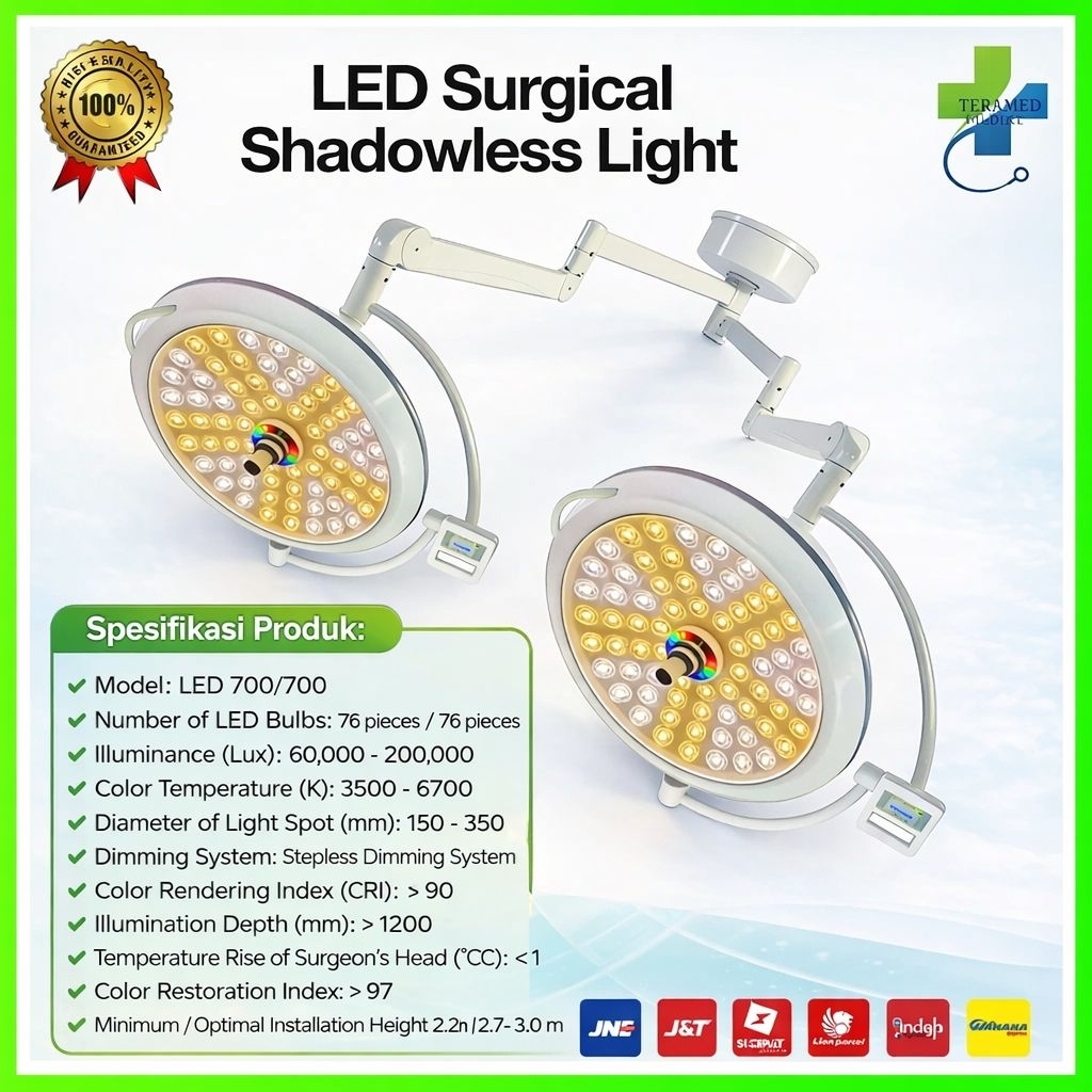 Lampu Operasi LED Shadowless / Lampu Operasi LED 700 / Lampu Operasi Bedah Shadowless / Lampu Operas