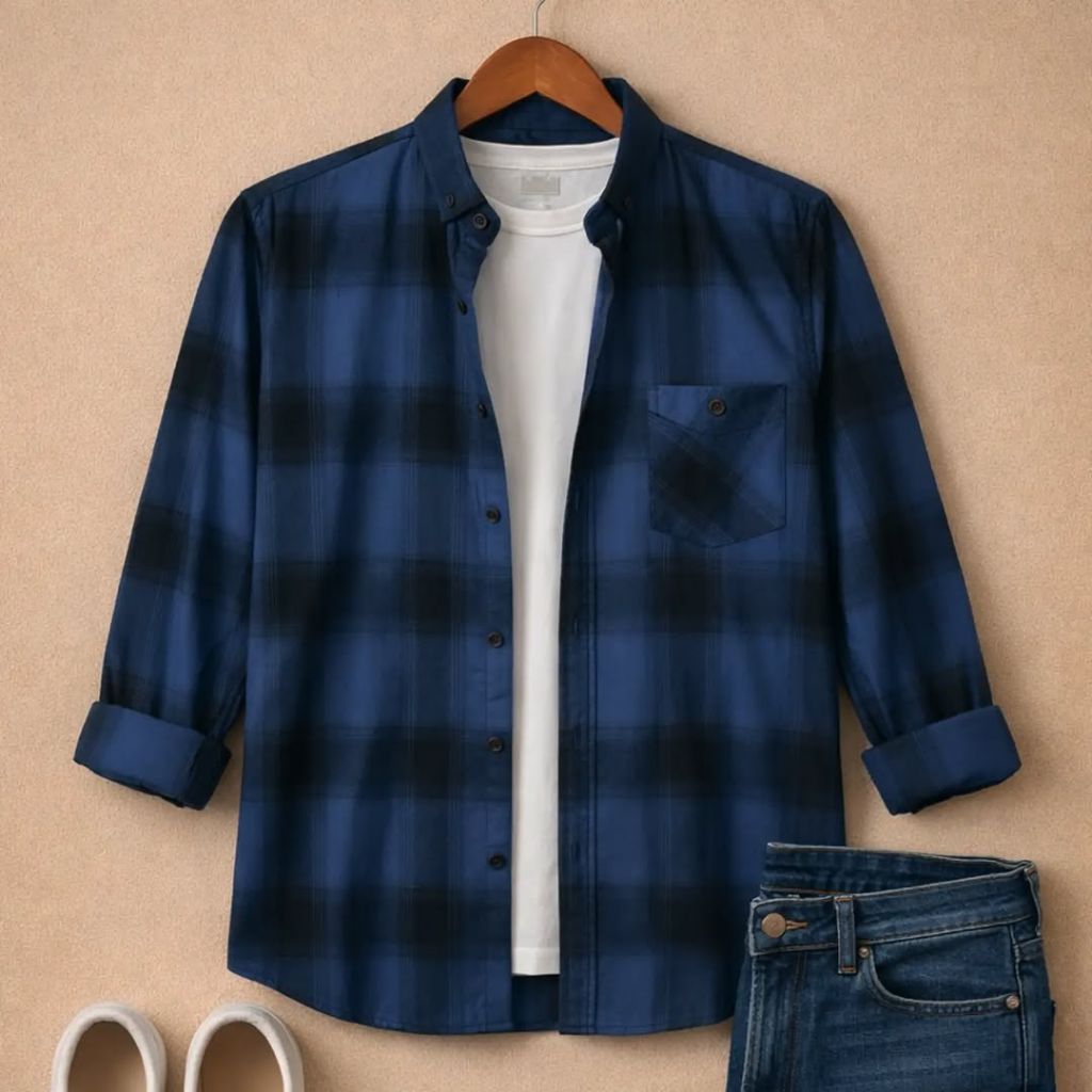 F2D Kemeja Flanel Black Green Elegant Best Seller / flanel/hem pria/ flanel pria/ kemeja flanel/ eig