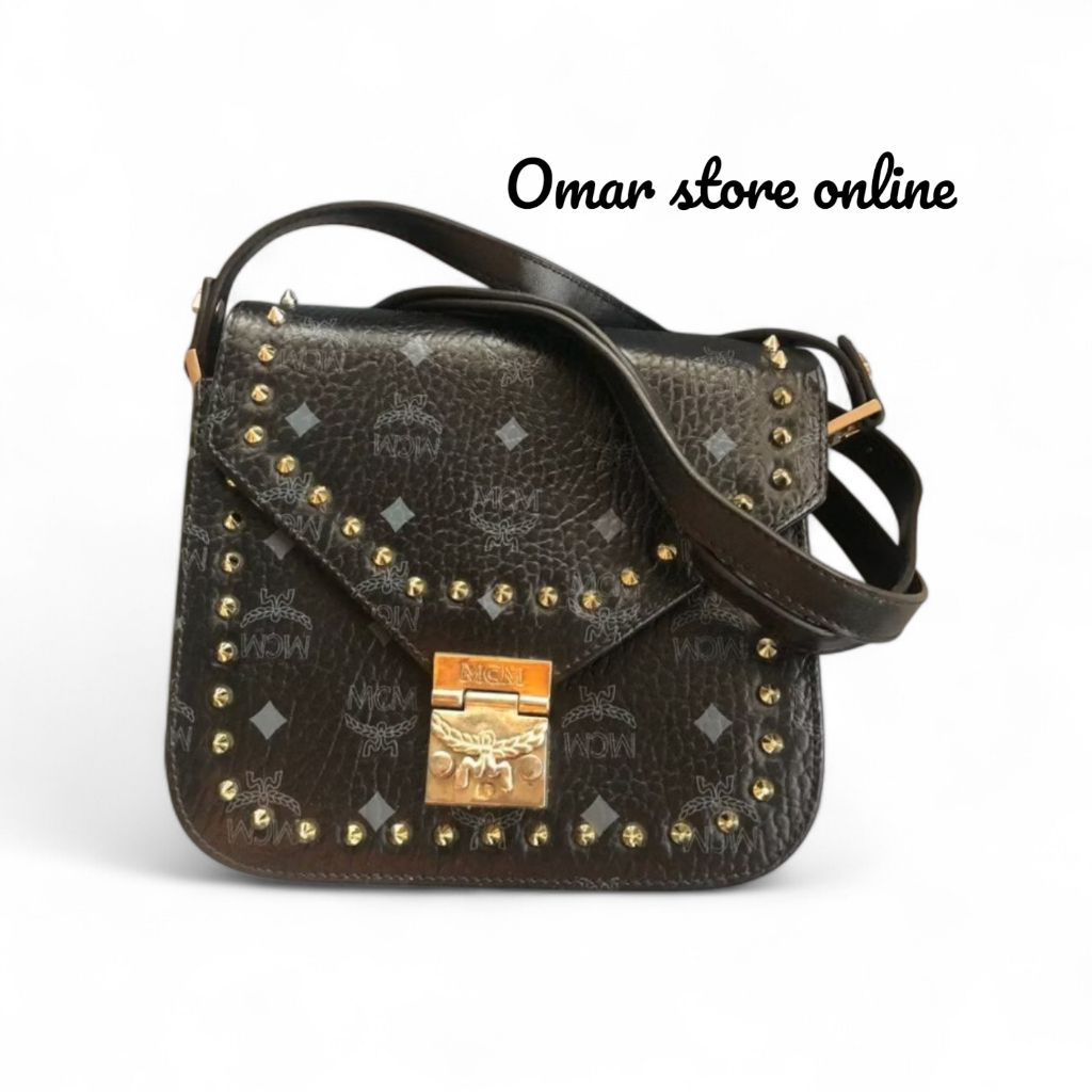 MCM PATRICIA SHOULDER BAG VISETOS STUDDED OUTLINE
