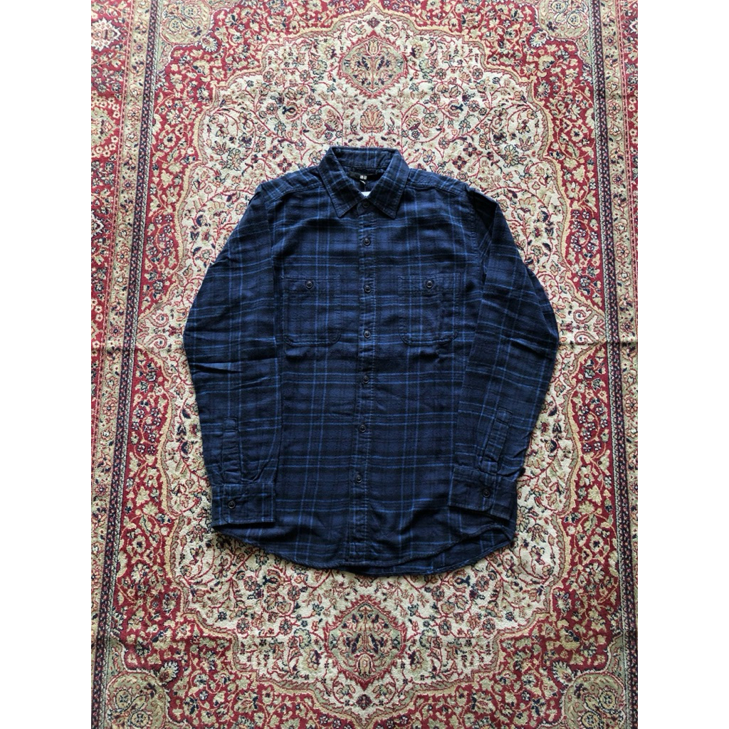 Kemeja Uniqlo flannel shirt Casual Uniqlo japan workshirt HH615