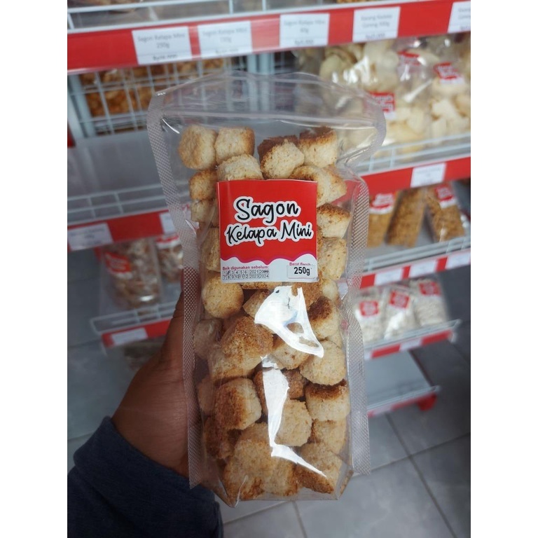 Snack kiloan Sagon kelapa ketan mini 250g | cemilan tradisional | jajanan jadul | makanan ringan