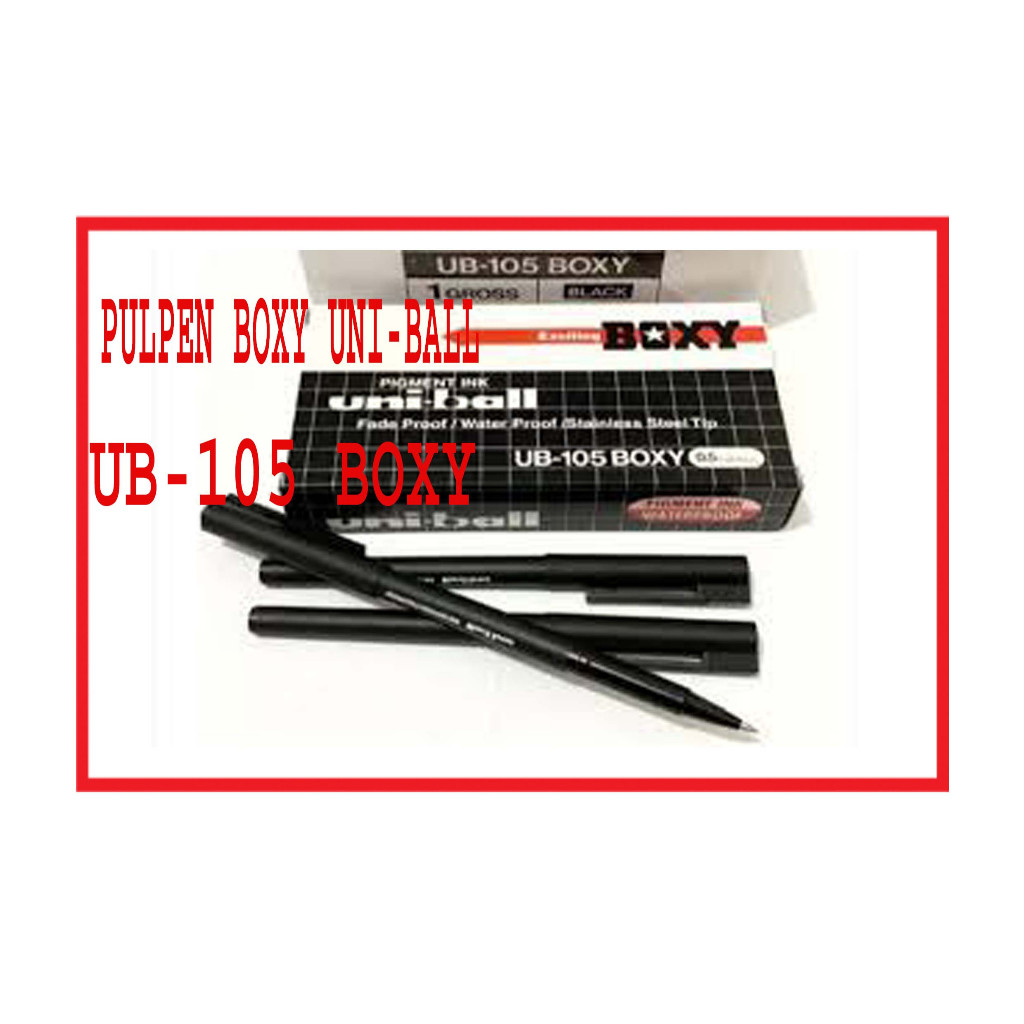 Pen Boxy Uni-ball UB-105 / Pulpen Uni-ball Boxy UB-105 / Pen Boxy