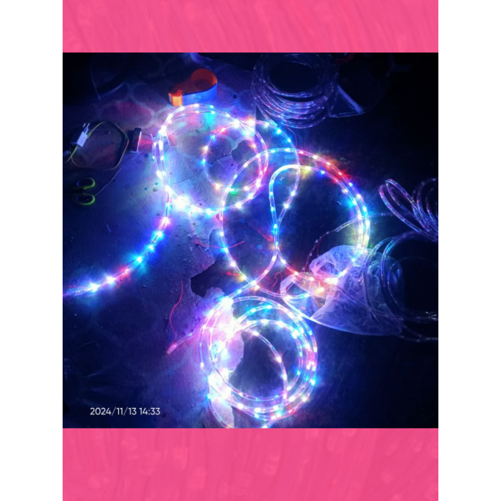 Lampu Hias Odong-Odong LED Warna-Warni 3 Warna - Lampu DC pakai Aki - Per 5 Meter = 1Roll