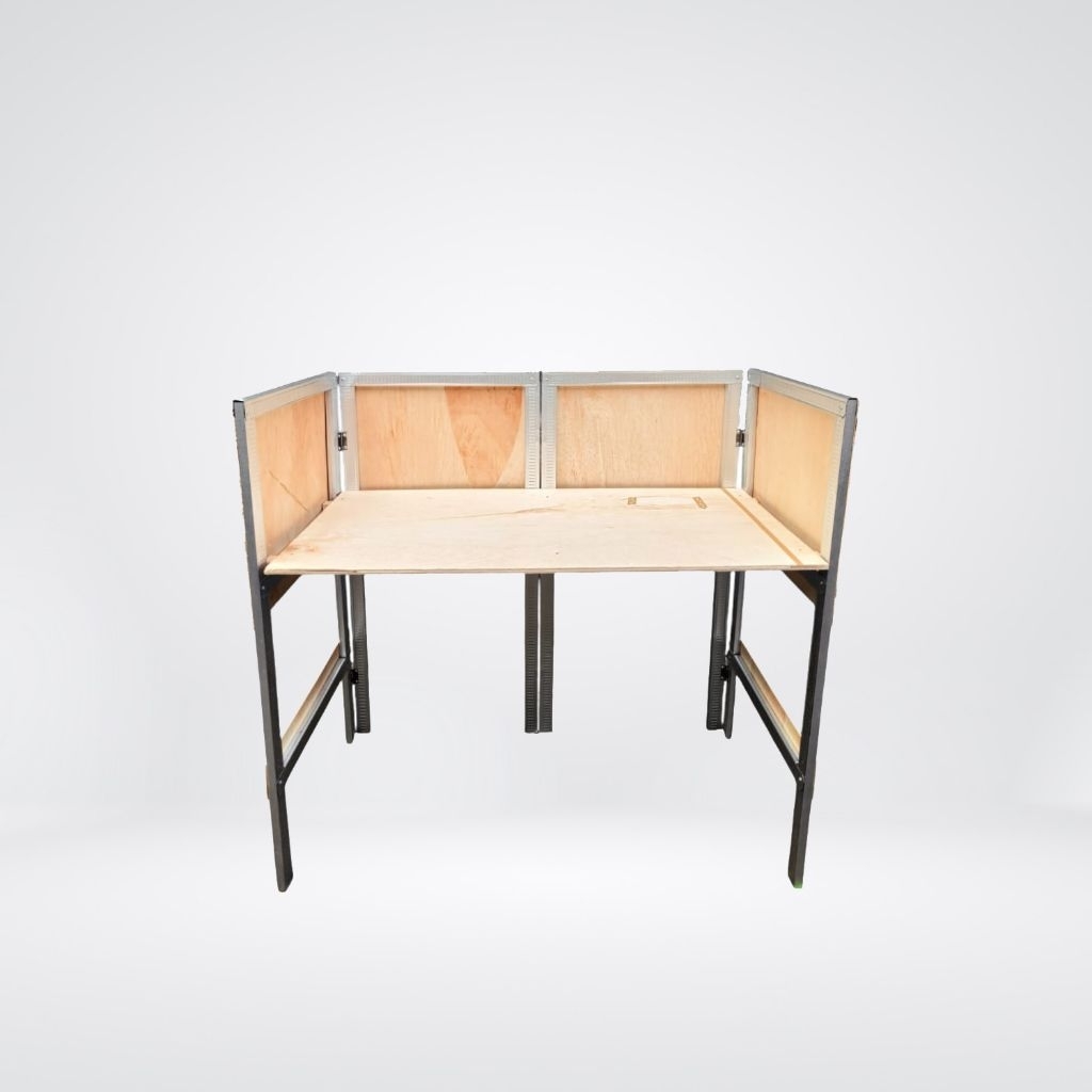 Woodloka Meja Kompor 2 Tungku Portable / Meja Kompor Lipat Untuk Jualan - Rangka Hollow