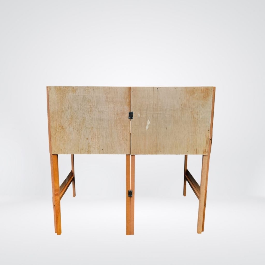 Woodloka Meja Kompor 2 Tungku Portable / Meja Kompor Lipat Untuk Jualan - Rangka Kayu