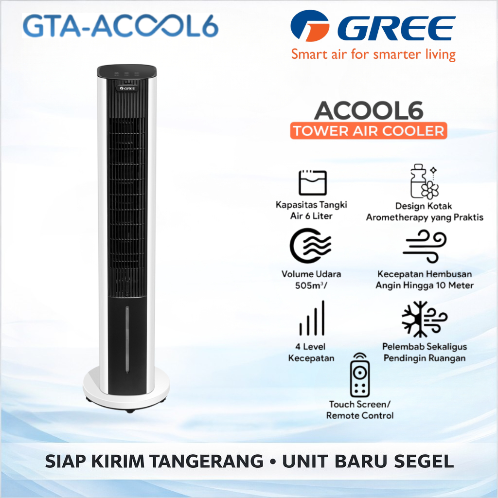 Air Cooler Portable Gree GTA-ACOOL6 . Pendingin udara Garansi Resmi