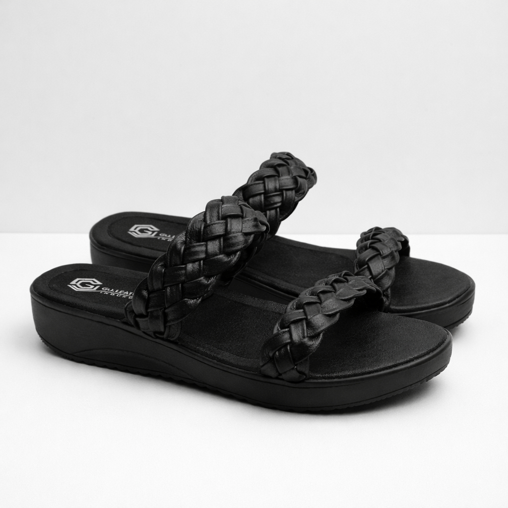 Sandal Kulit Wanita-Wedges Wanita-Sandal Kulit Asli