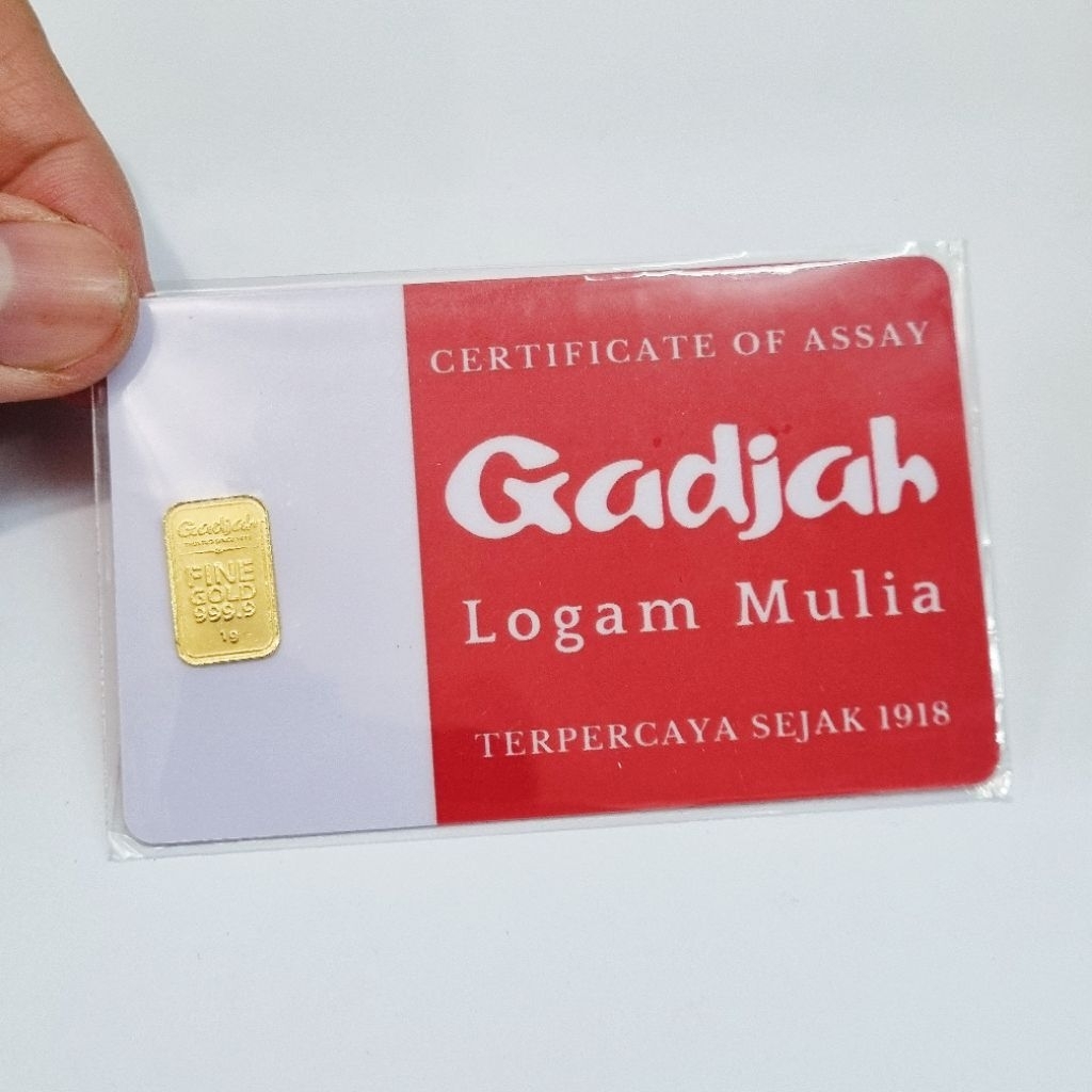 Logam Mulia GADJAH Emas Murni 1 Gram Kadar 99.99%