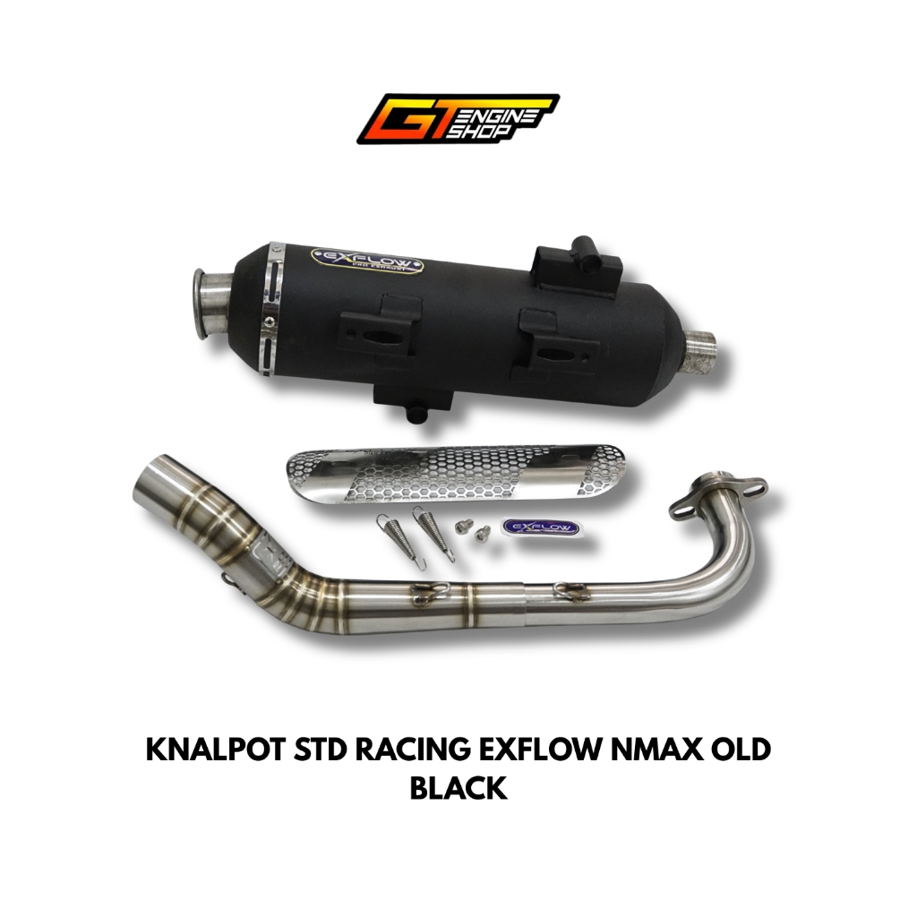 KNALPOT STD RACING BLACK EXFLOW NMAX OLD 2015-2018