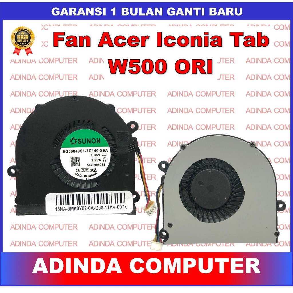 Kipas Fan Acer Iconia Tab W500 W501 W500P FAJ3 ORI