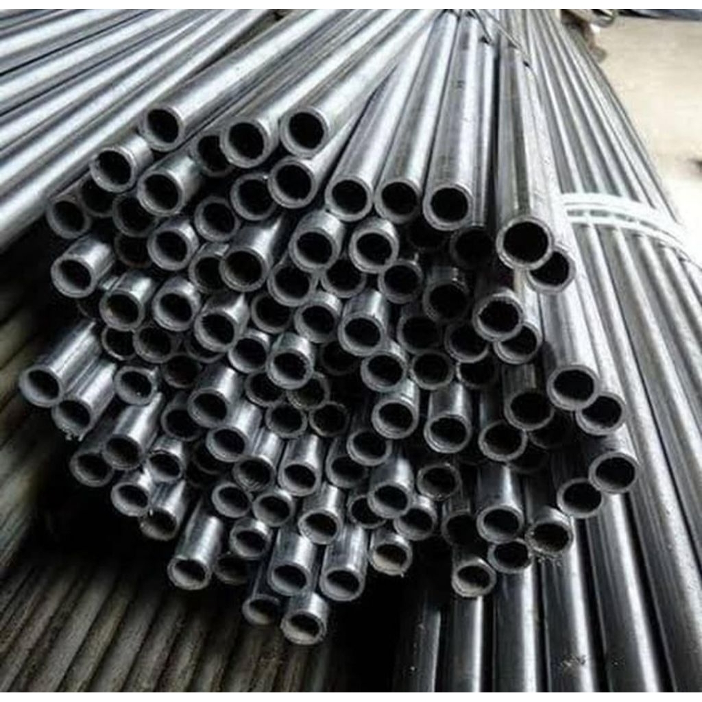 Pipa Besi SCH 40 1 Inch Panjang 120cm  OD 34mm ID 27mm Seamles