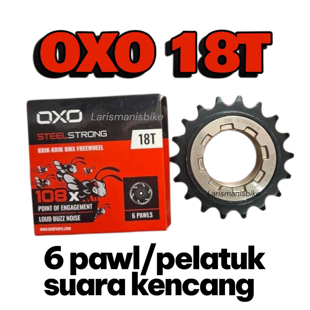 Gir bmx jangkrik kriwil jangkrik united 16T oxo 18T