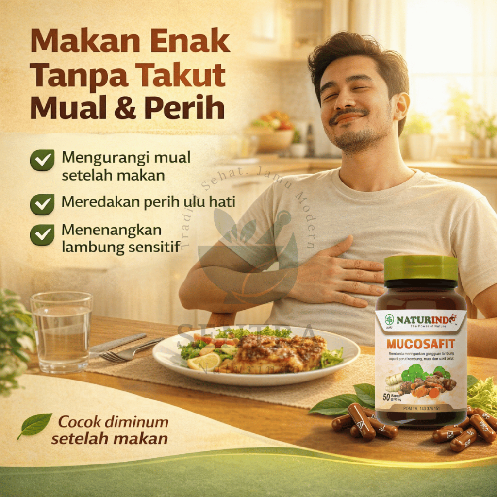 Mucosafit 50 Kapsul - Obat Herbal Alami untuk Bau Mulut dan Gangguan Pencernaan
