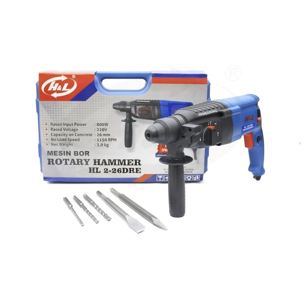 Mesin Bor HNL HL 2 26 DRE 2-26DRE Rotary hammer