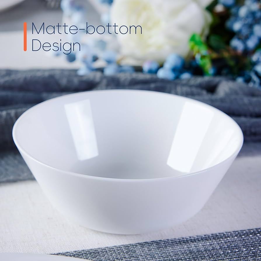 Mangkok Kecil Segi Kotak Keramik Porselen Putih Polos Model Trapesium Cekung Dalam Awet Kuat Murah T