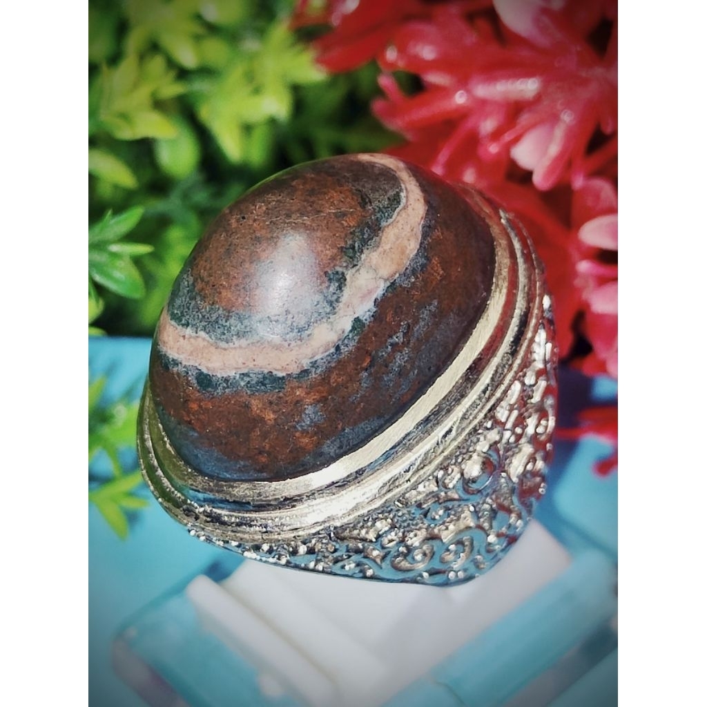 cincin batu akik jamal ati ayam pamor puser kalembeng