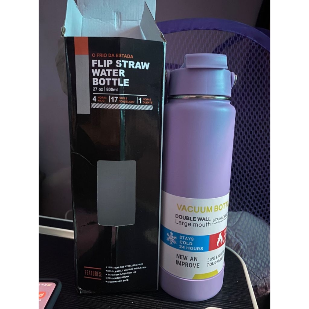 tumbler botol minum 800ml stainless