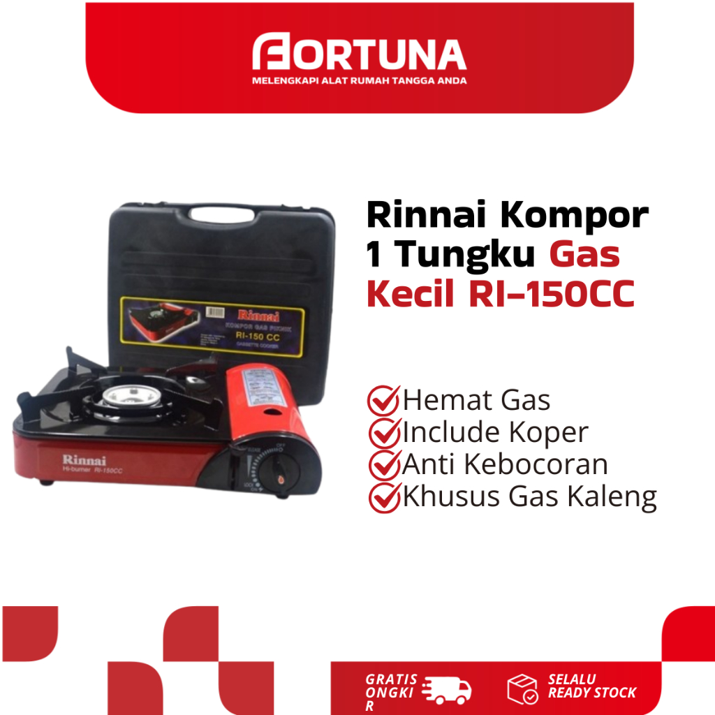 Rinnai Kompor 1 Tungku Gas Kecil RI-150CC