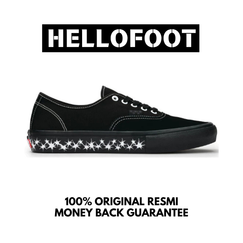 Sepatu Vans Authentic Pro Skate Splatter Black Black [100% Original Resmi]