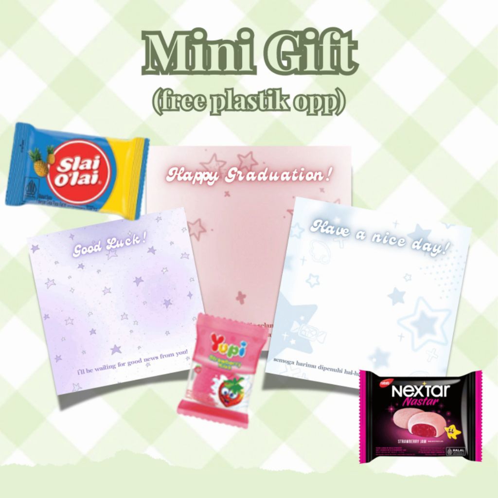 [LAFFORA.CO] MINI GIFT PART 001 / MINI GIFT SNACK / FREEBIES / HADIAH MINI / BENGBENG /NEXTAR /YUPI 